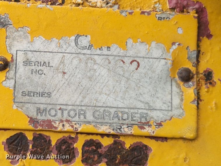 image for item MK9156 1968 Caterpillar 16  motor grader