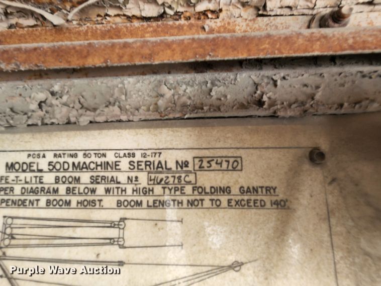 image for item MK9160 1970 Northwest 50D  crane