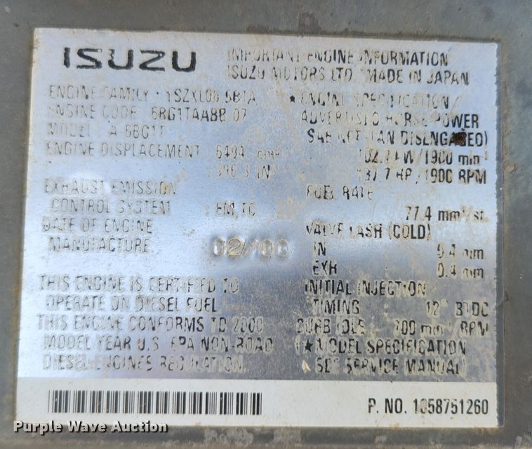 image for item MK9170 2000 Link Belt 2800 Quantum  excavator