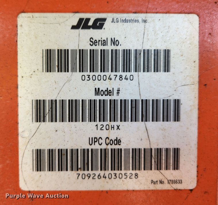 image for item MK9183 2000 JLG 120HX  boom lift