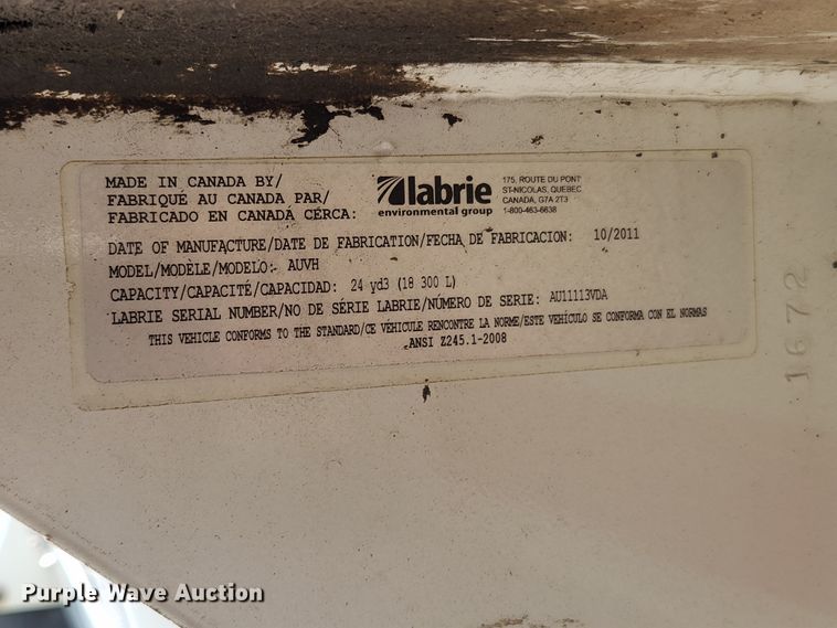 image for item MK9189 2012 International WorkStar 7400  refuse truck