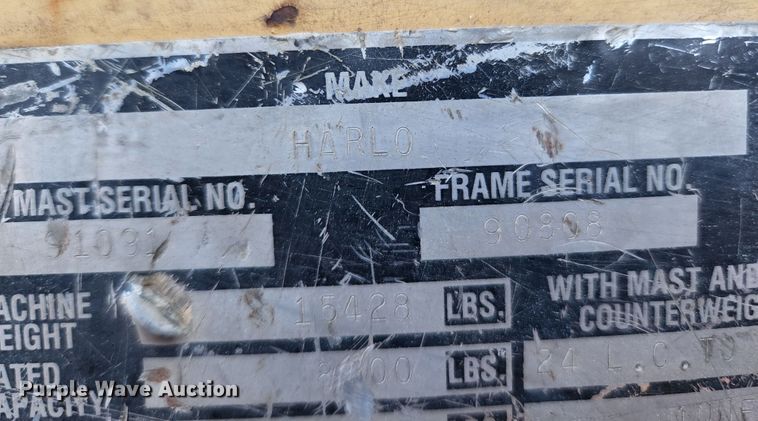 image for item MK9190 Harlo HP 8500  forklift