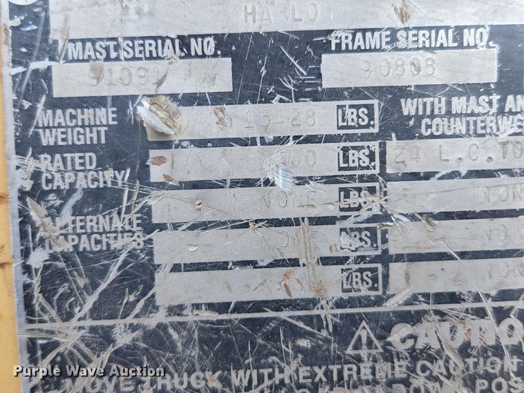 image for item MK9190 Harlo HP 8500  forklift