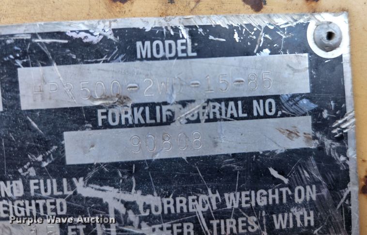 image for item MK9190 Harlo HP 8500  forklift