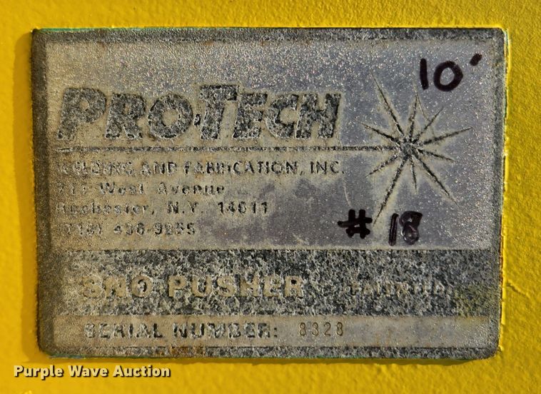 image for item MK9207 Pro-Tec  120"W skid steer snow pusher