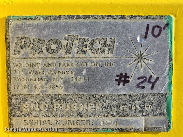 image for item MK9208 Pro-Tech  120"W skid steer snow pusher