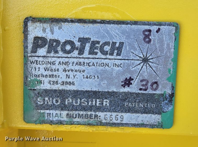 image for item MK9210 Pro-Tech  96"W skid steer snow pusher