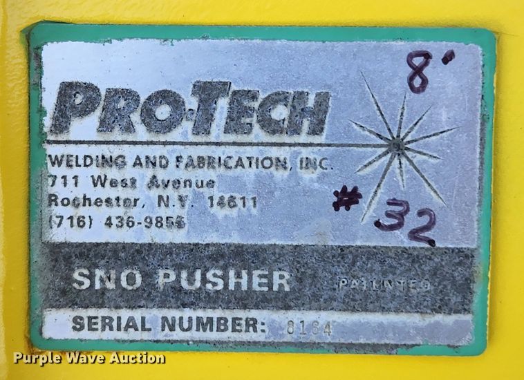 image for item MK9211 Pro-Tech  skid steer snow pusher