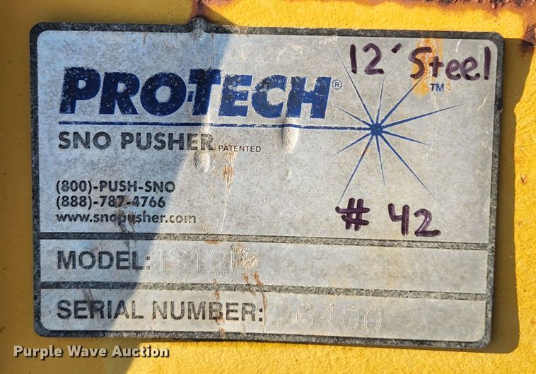 image for item MK9215 Pro-Tech IS12B  12'W snow pusher