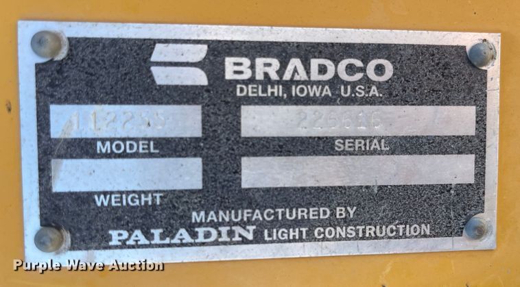 image for item MU9088 Bradco 112255  backhoe attachment