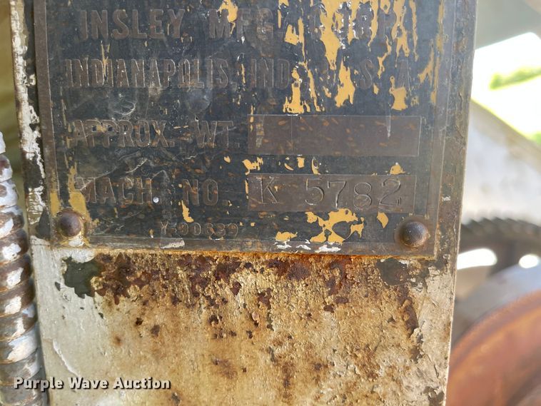 image for item MU9114 1951 Insley K12  crane