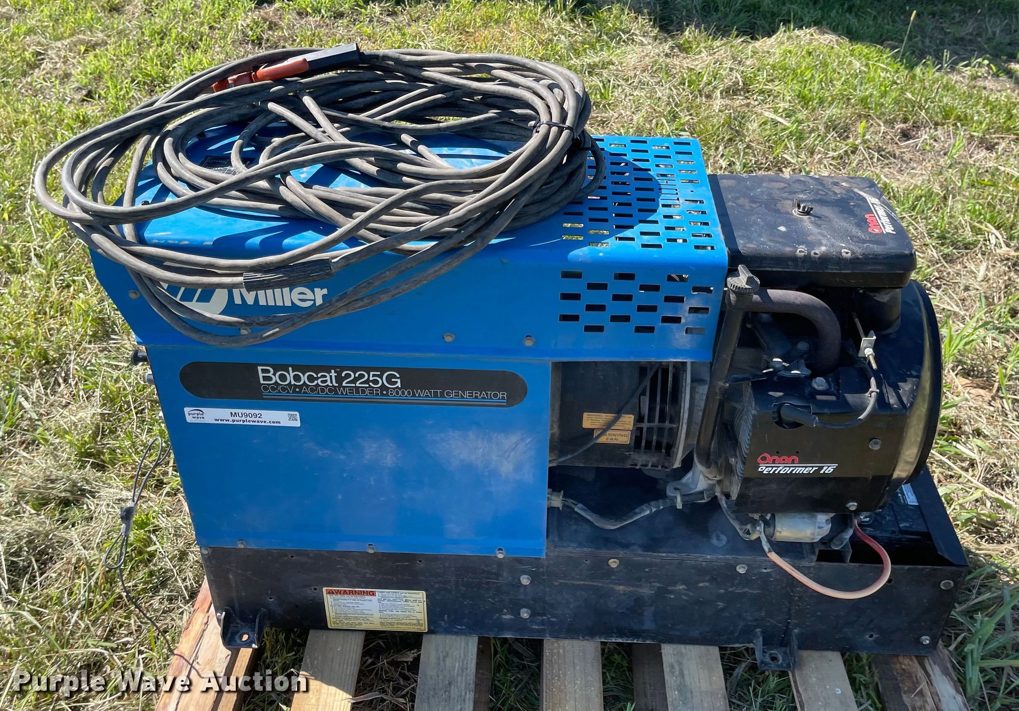 Miller Bobcat 225G welder/generator in Harrisonville, MO Item MU9092
