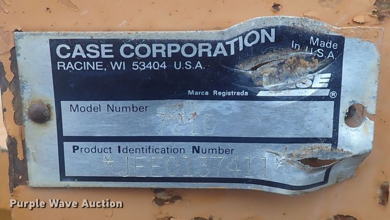 image for item DG2727 2004 Case 721D  wheel loader