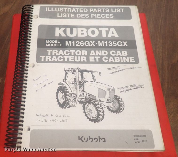 image for item DG2735 Kubota M126GX  MFWD tractor