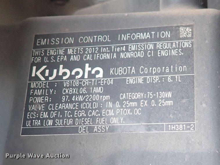 image for item DG2735 Kubota M126GX  MFWD tractor