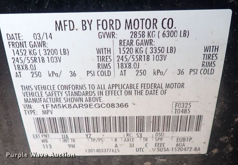 image for item DG2744 2014 Ford Explorer Police Interceptor  SUV