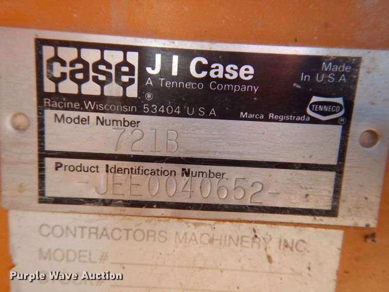 image for item DK2034 1994 Case 721B  wheel loader