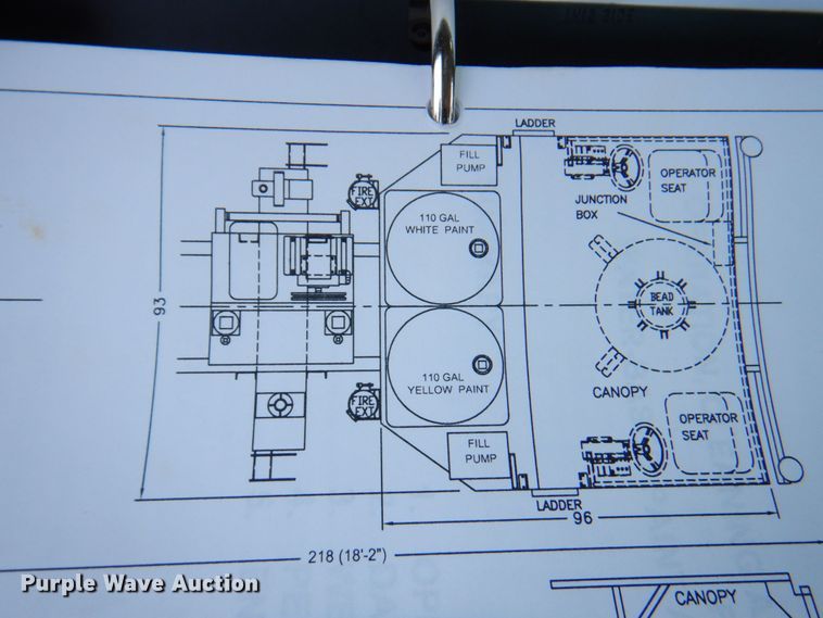 image for item DP4167 2008 GMC W5500HD  paint striping truck