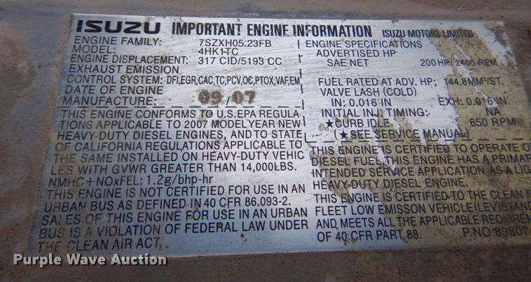 image for item DP4167 2008 GMC W5500HD  paint striping truck