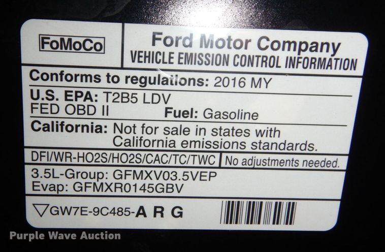 image for item DS1337 2016 Ford Explorer Police Interceptor  SUV