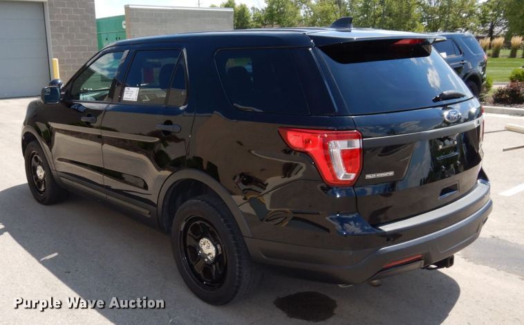 image for item DS1357 2018 Ford Explorer Police Interceptor  SUV