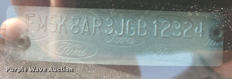 image for item DS1358 2018 Ford Explorer Police Interceptor  SUV