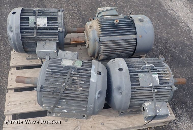 (4) electric motors in McPherson, KS Item IN9103 sold Purple Wave