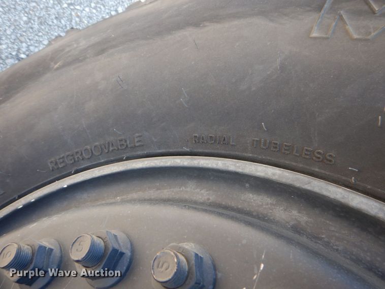 image for item JA9058 (6) Goodyear MV/T 395/85R20 MRAP tires and wheels