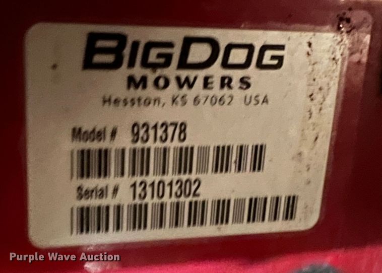 image for item JX9479 Big Dog Diablo  ZTR lawn mower