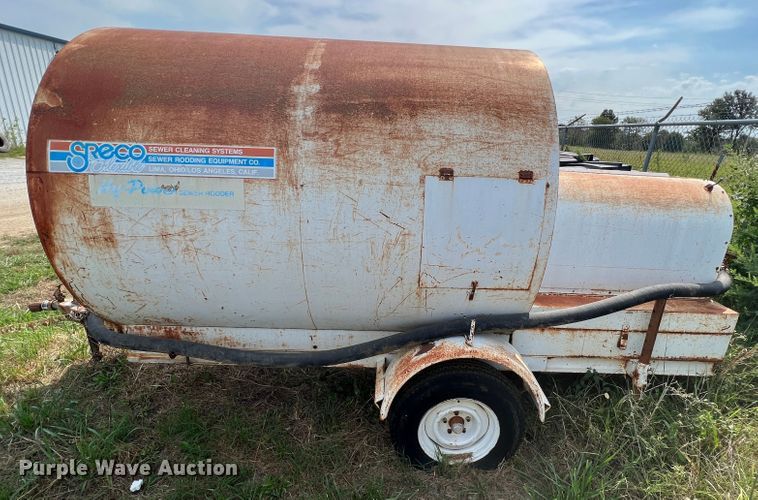 image for item JX9484 Sreco Hy-Power  sewer rodder trailer