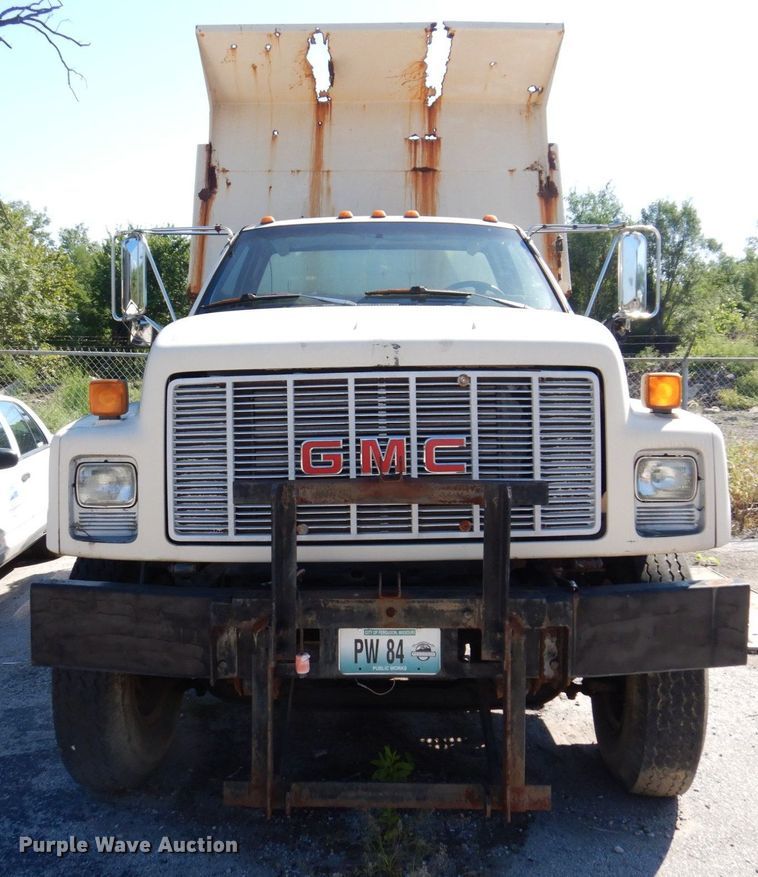 image for item KF9584 1992 GMC TopKick  dump truck