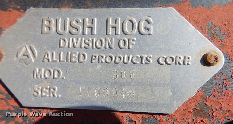 image for item KI9226 Bush Hog 306  rotary mower