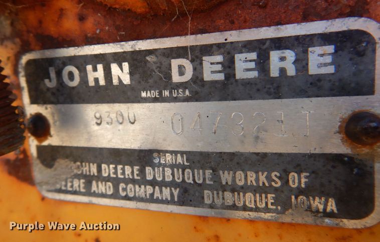 image for item KI9238 John Deere 9300  backhoe attachment