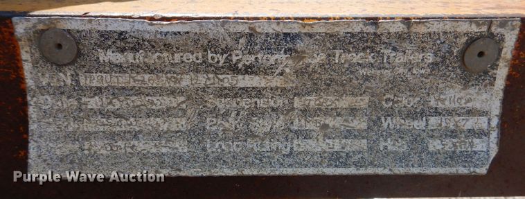 image for item KP9287 1993 Performance Track SK6816  utility trailer