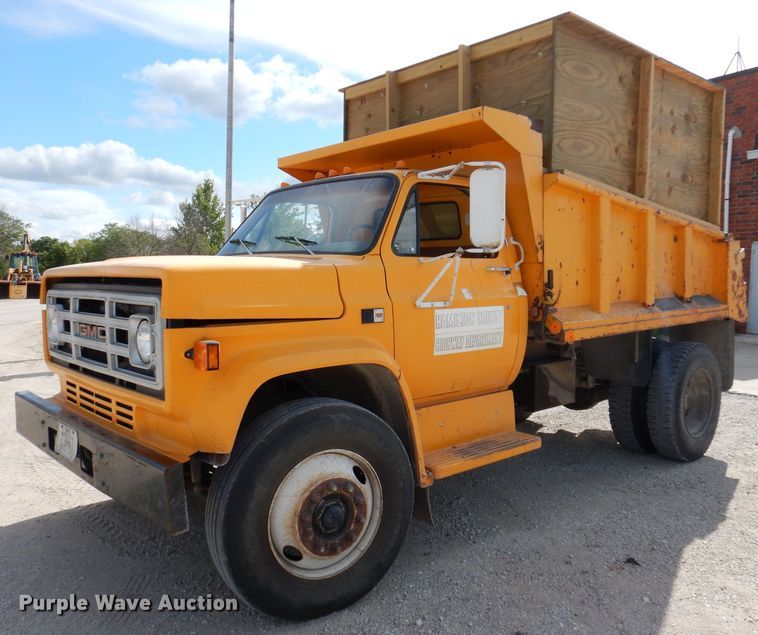 image for item KP9364 1988 GMC Sierra 7000  dump truck