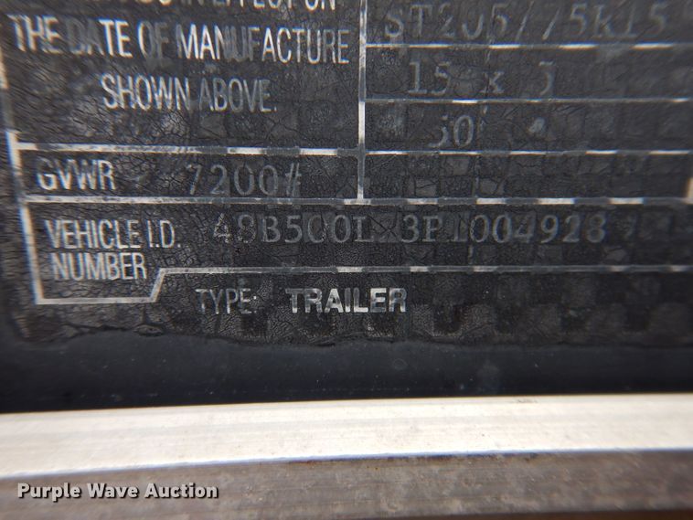 image for item KP9367 1993 United Expressline  enclosed cargo trailer