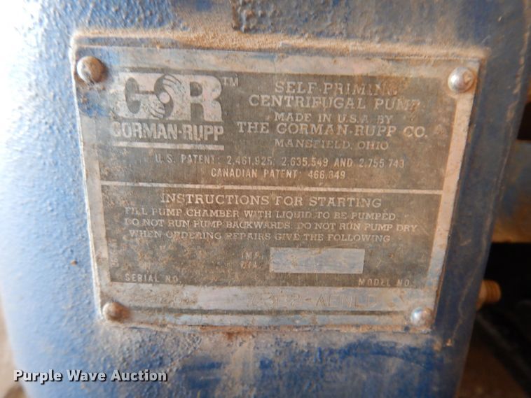 image for item KP9373 Gorman Rupp  trash pump