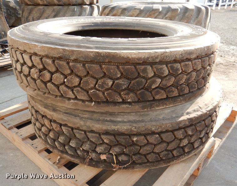 image for item KP9435 (2) BF Goodrich ST244 275/80R24.5 tires