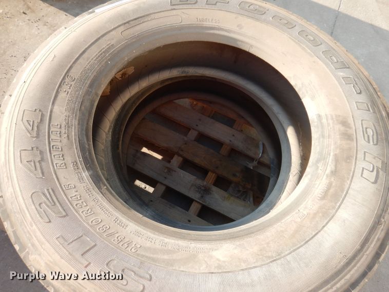 image for item KP9435 (2) BF Goodrich ST244 275/80R24.5 tires