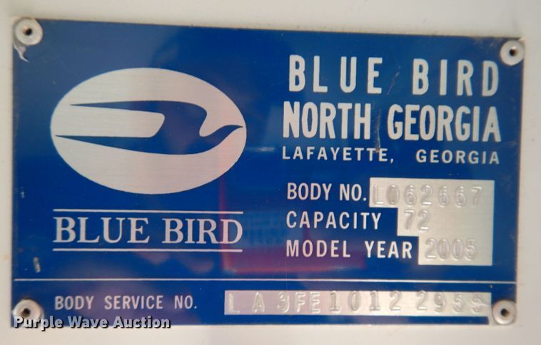 image for item KP9450 2005 Blue Bird  school bus