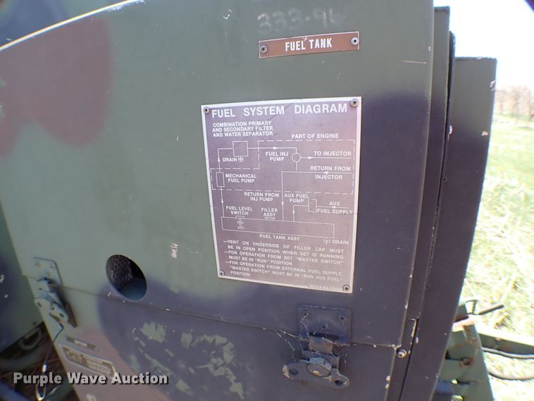 image for item KR9707 1995 US Military MEP701A  generator