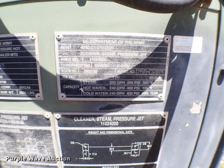 image for item KR9707 1995 US Military MEP701A  generator