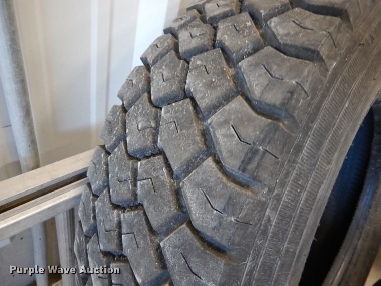 image for item LB9871 (4) Toyo M608Z 285/70R19.5 tires and wheels