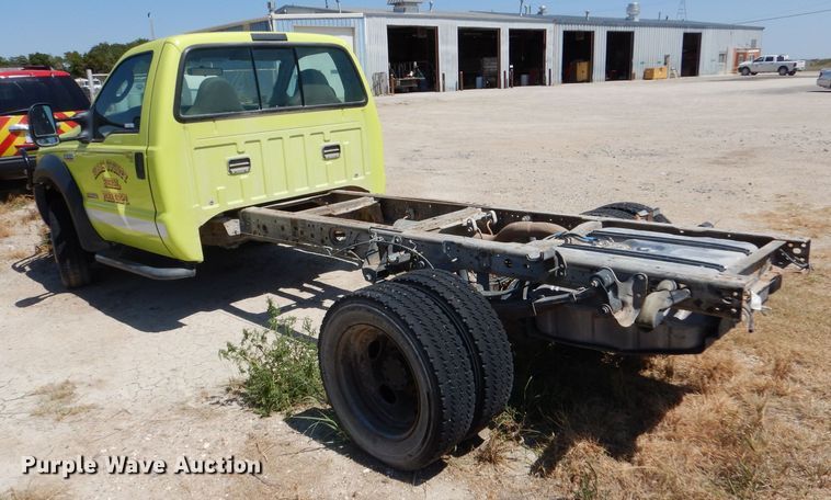 image for item LB9887 2007 Ford F550  truck cab and chassis