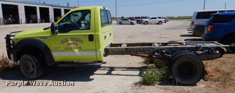 image for item LB9887 2007 Ford F550  truck cab and chassis