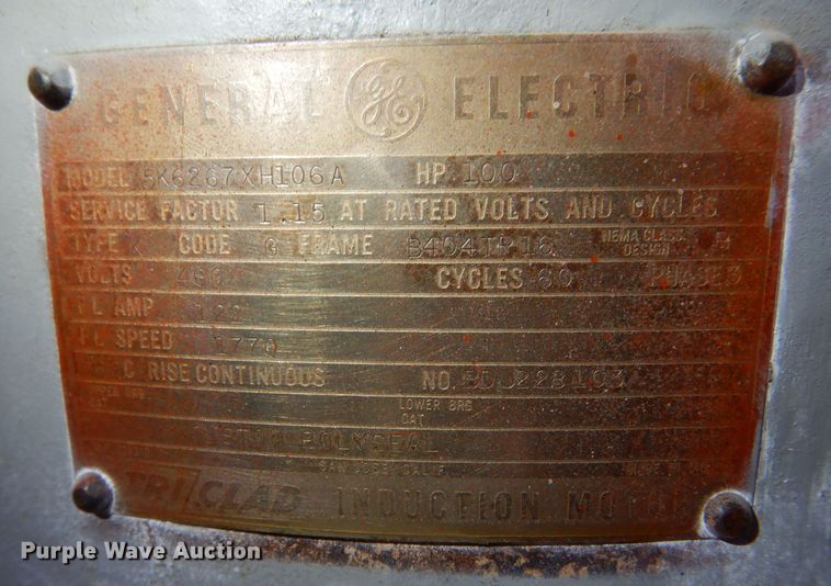 image for item LB9947 General Electric 5K6267XH106A  electric motor