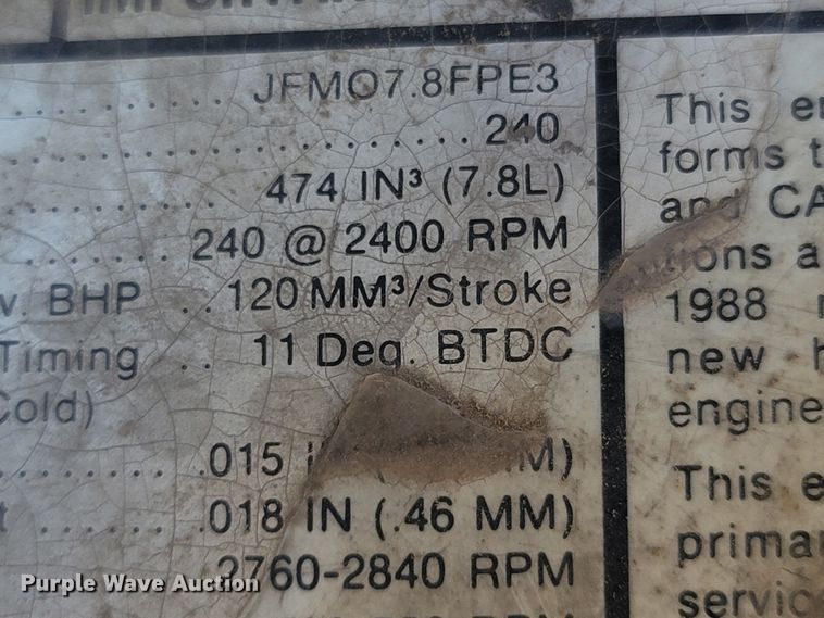 image for item LM9662 1989 Ford L8000  semi truck