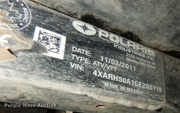 image for item LR9861 2012 Polaris Ranger  utility vehicle