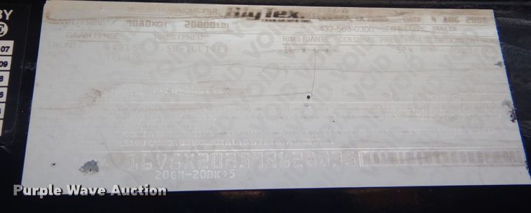 image for item LS9871 2009 Big Tex  equipment trailer