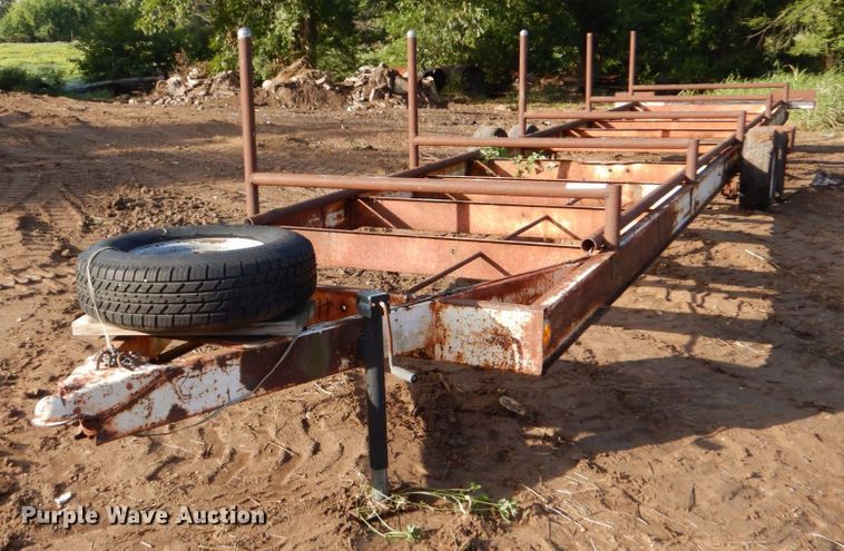 image for item LS9875 Shop built  pole trailer